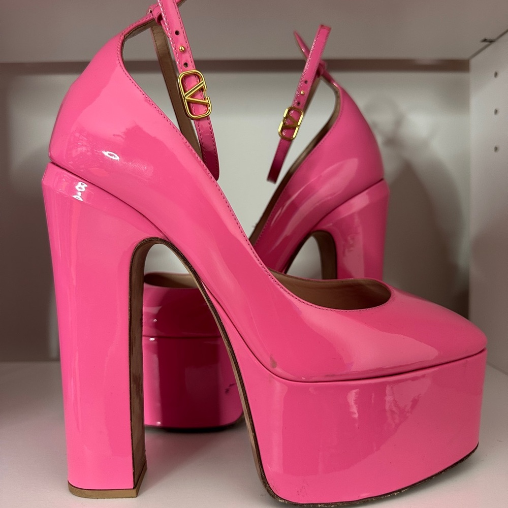 Valentino Tango Pink Platform Heels